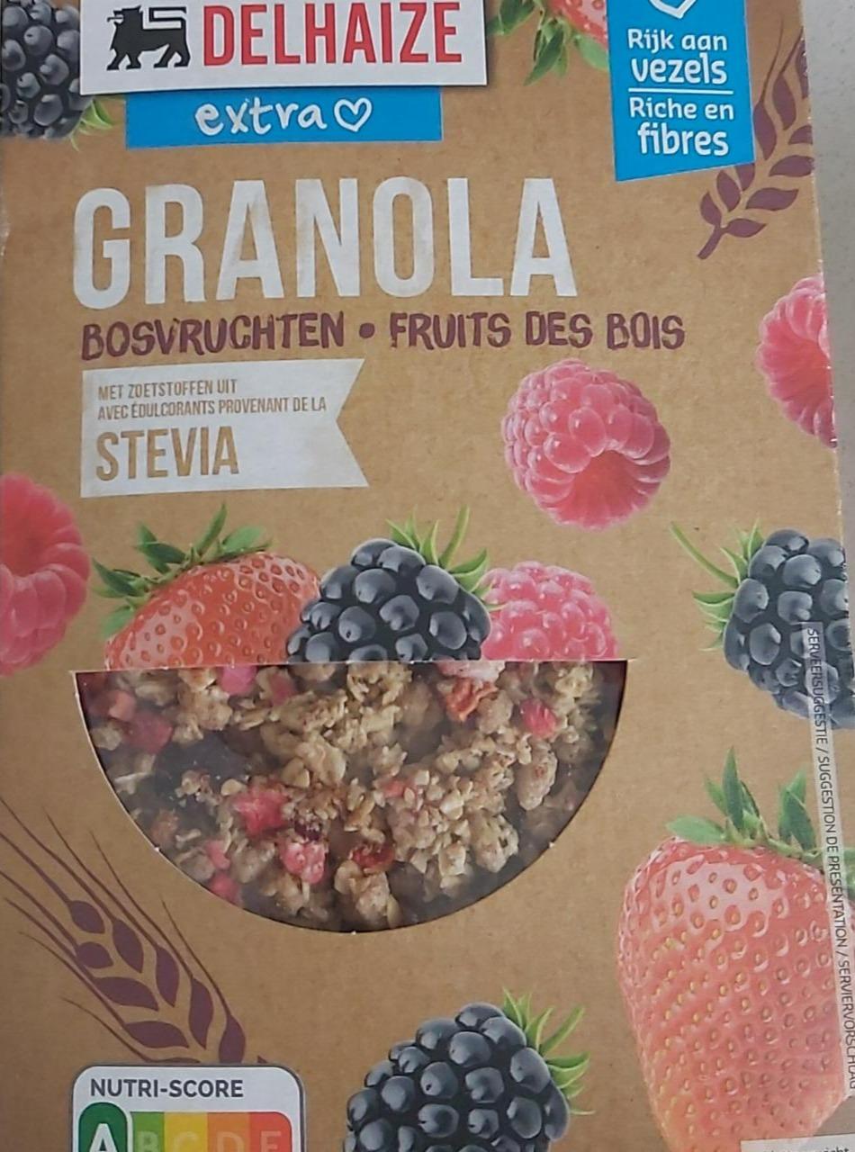 Fotografie - Granola Bosvruchten Stevia Delhaize