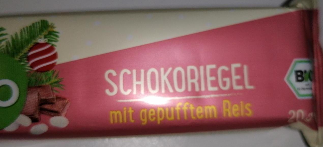 Fotografie - Schokoriegel mit gepufftem Reis dmBio