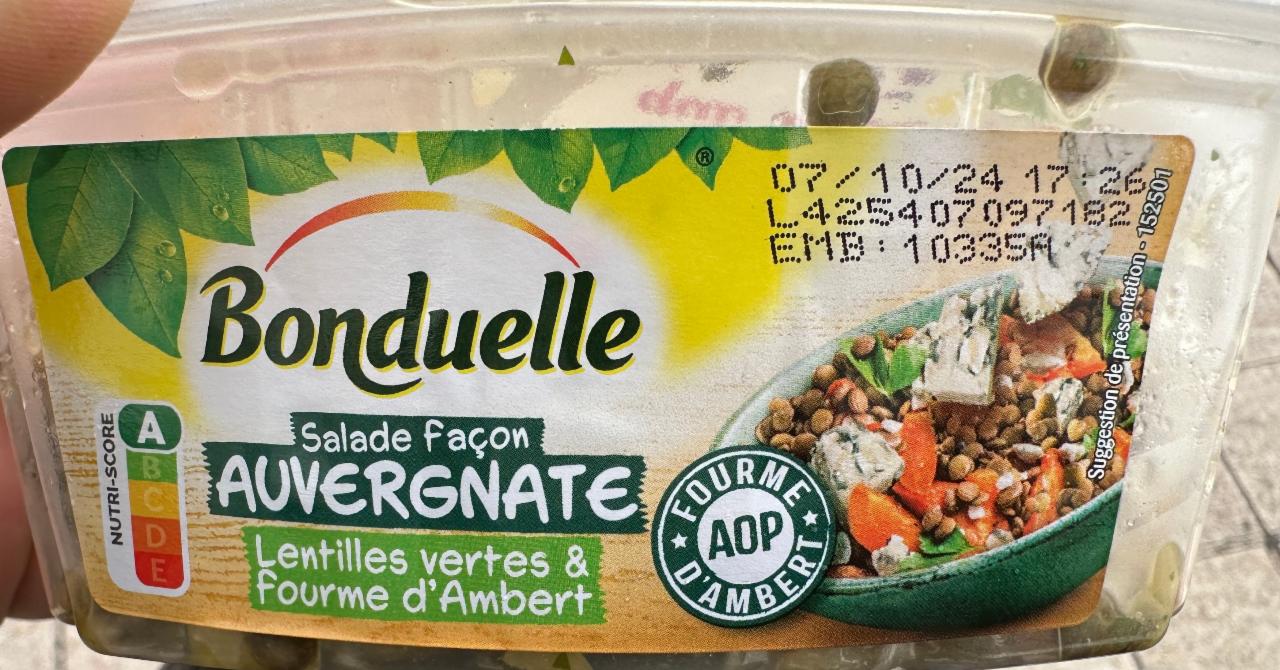 Fotografie - Salade façon auvergnate lentilles vertes & fourme d'ambert Bonduelle