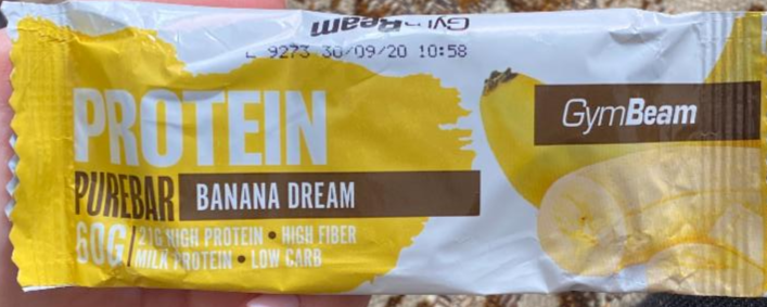 Fotografie - Protein purebar banana dream GymBeam