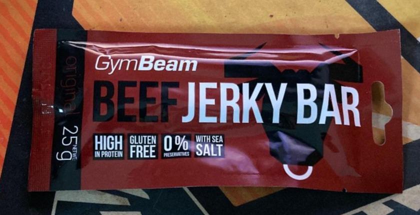 Fotografie - Beef Jerky bar original GymBeam