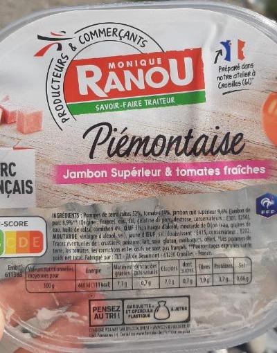 Fotografie - Piémontaise Jambon supérieur & tomates fraîches Monique Ranou