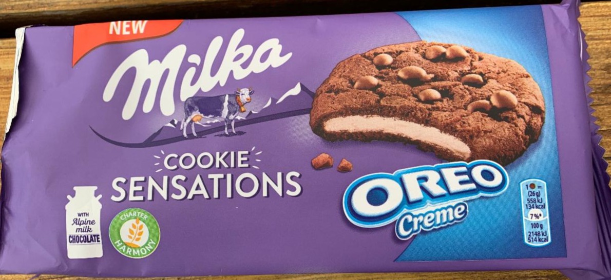 Fotografie - Cookie sensations oreo creme-füllung Milka