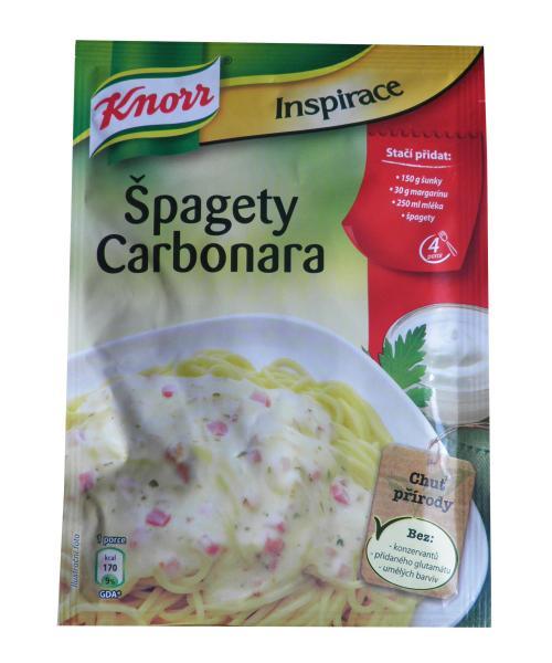 Fotografie - špagety Carbonara Knorr