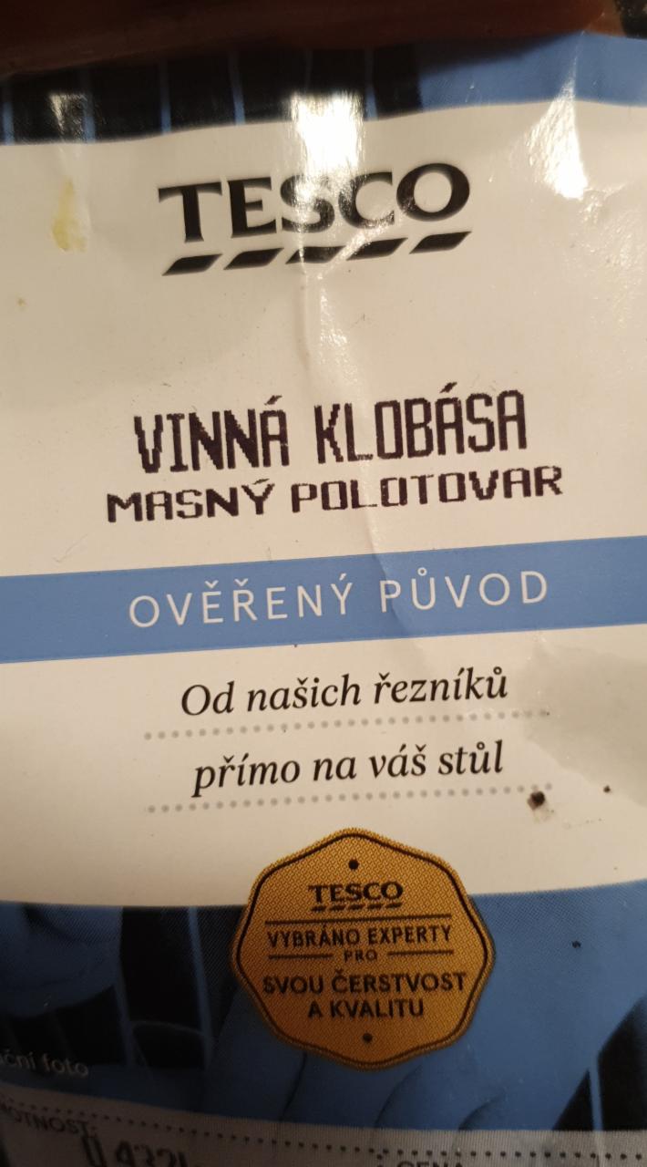 Fotografie - Vinná klobása Tesco