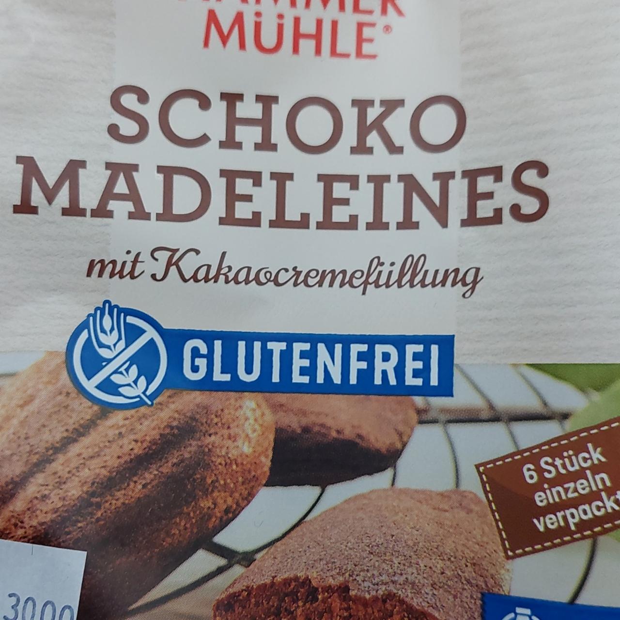 Fotografie - Bezlepkové čokoládové Madeleines Hammer Muühle