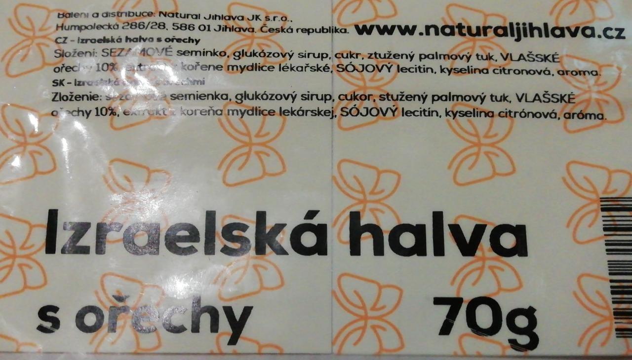 Fotografie - Izraelská halva s ořechy Natural Jihlava