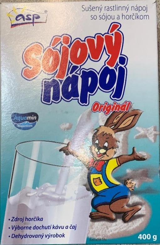 Fotografie - Sójový nápoj Originál ASP Aquamin