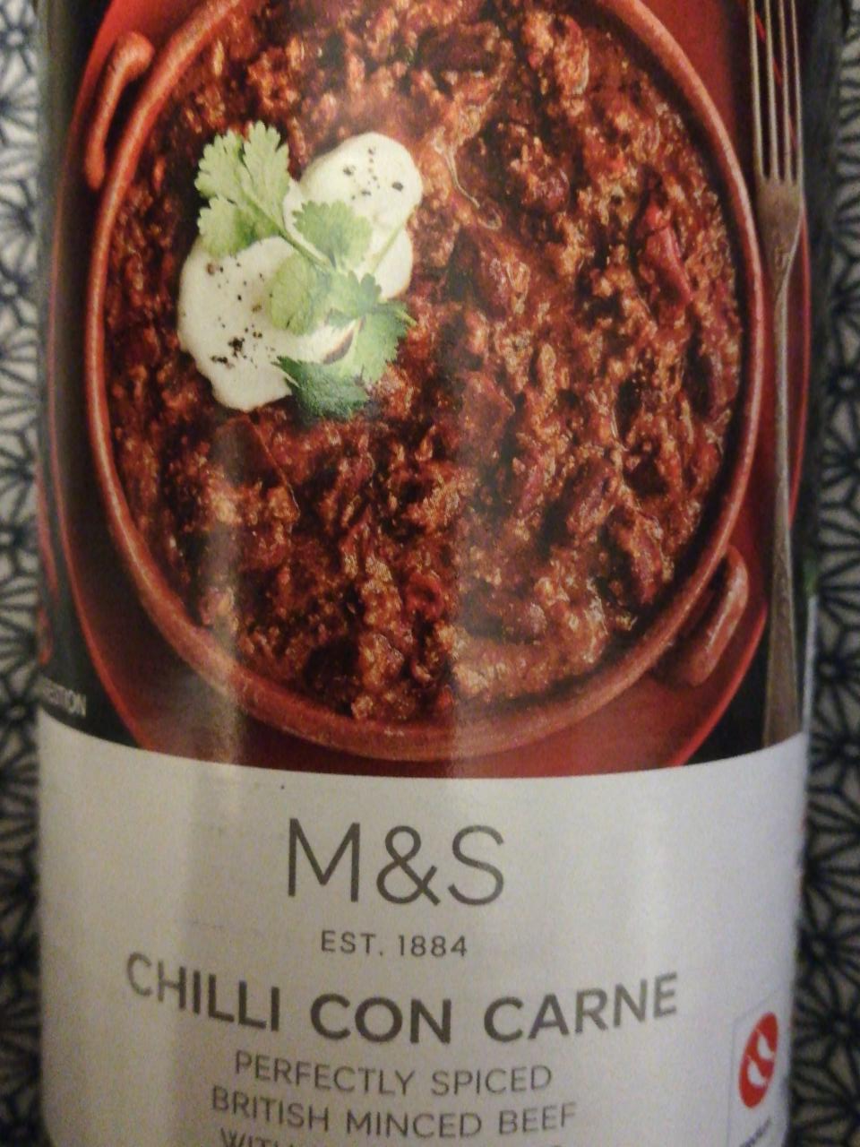 Fotografie - Chilli Con Carne Marks & Spencer FR