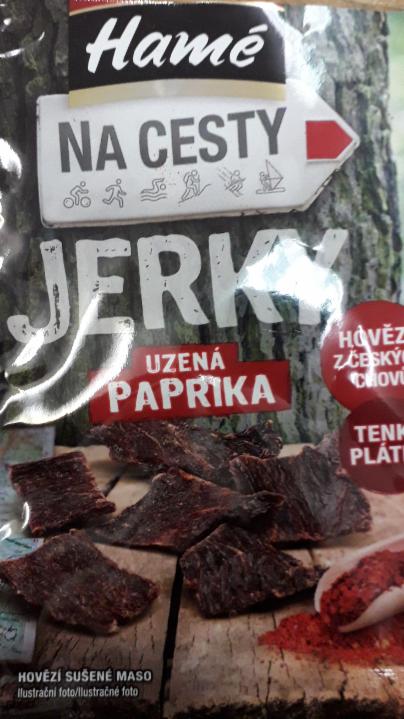 Fotografie - Na cesty Jerky hovězí uzená paprika Hamé