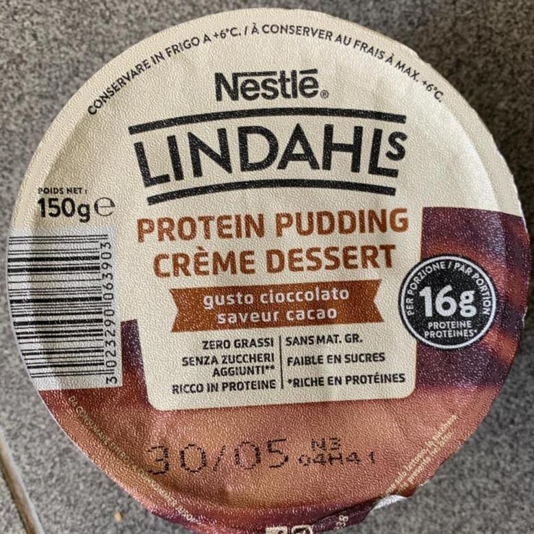 Fotografie - Lindahls Protein Pudding gusto cioccolato Nestlé