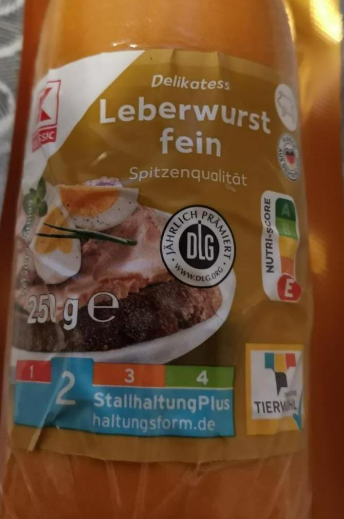 Fotografie - Leberwurst fein K-Classic