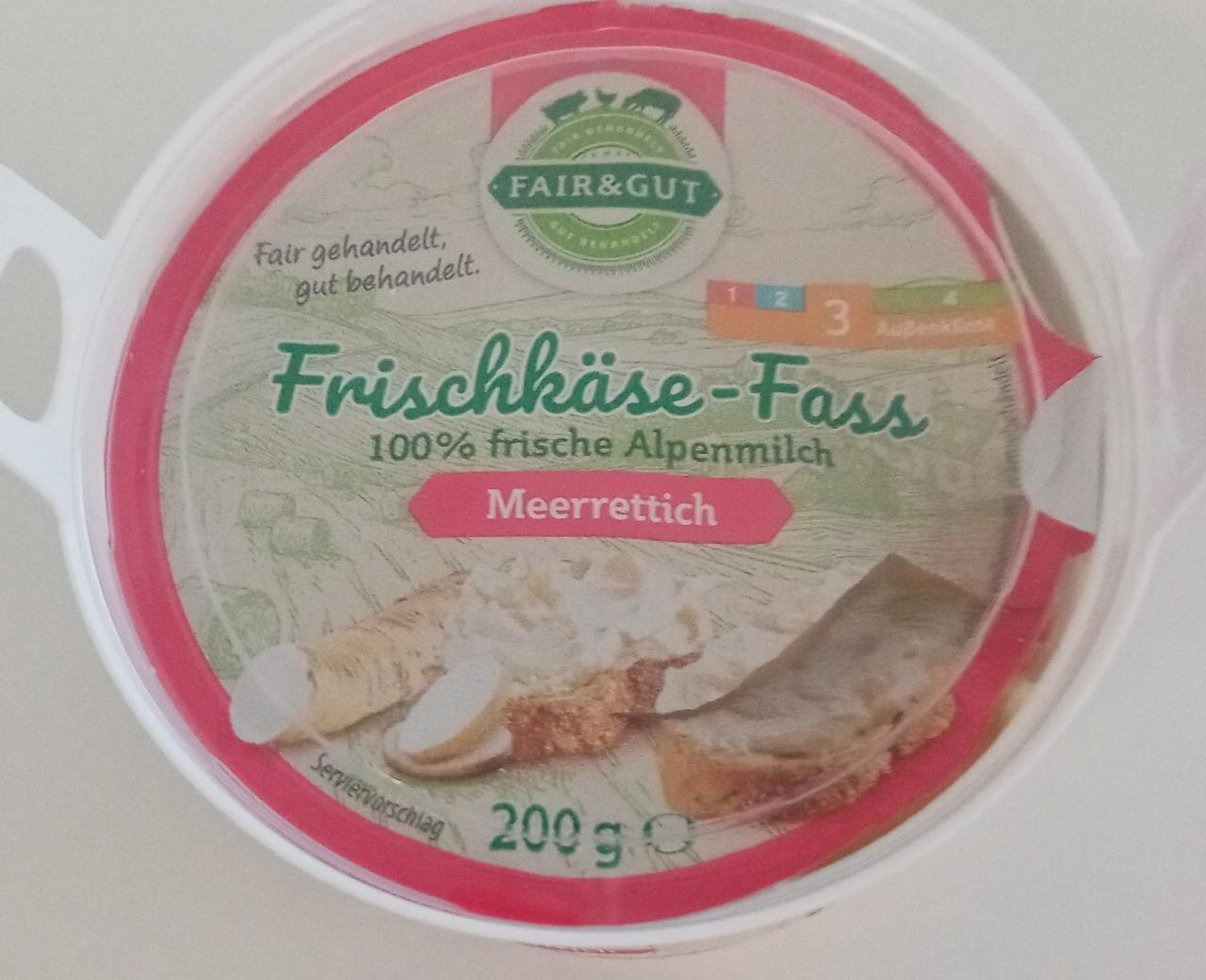 Fotografie - Frischkäse-Fass Meerrettich Fair & Gut