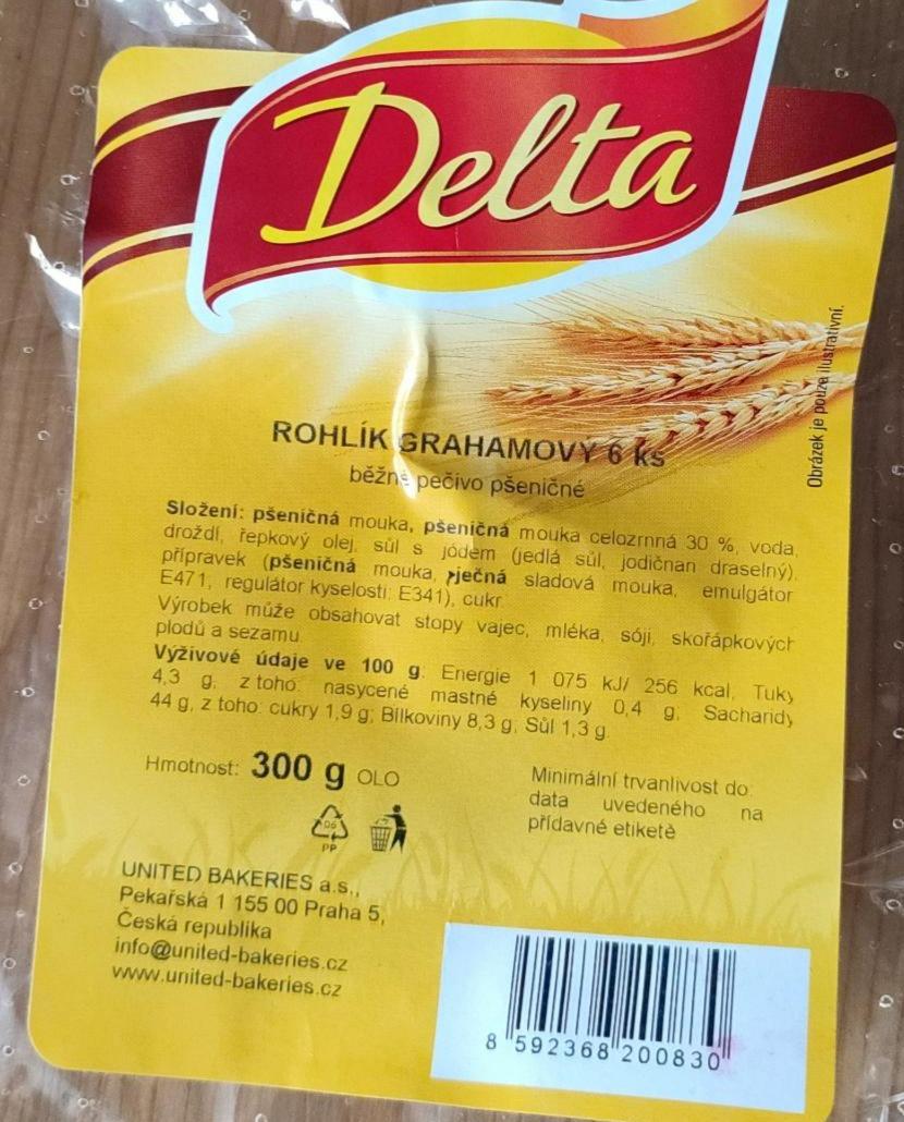 Fotografie - Rohlík grahamový - Delta