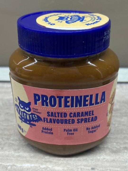 Fotografie - Proteinella salted caramel flavoured spread HealthyCo