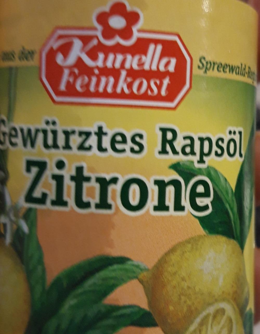 Fotografie - Gewürztes Rapsöl Zitrone Kunella Feinkost