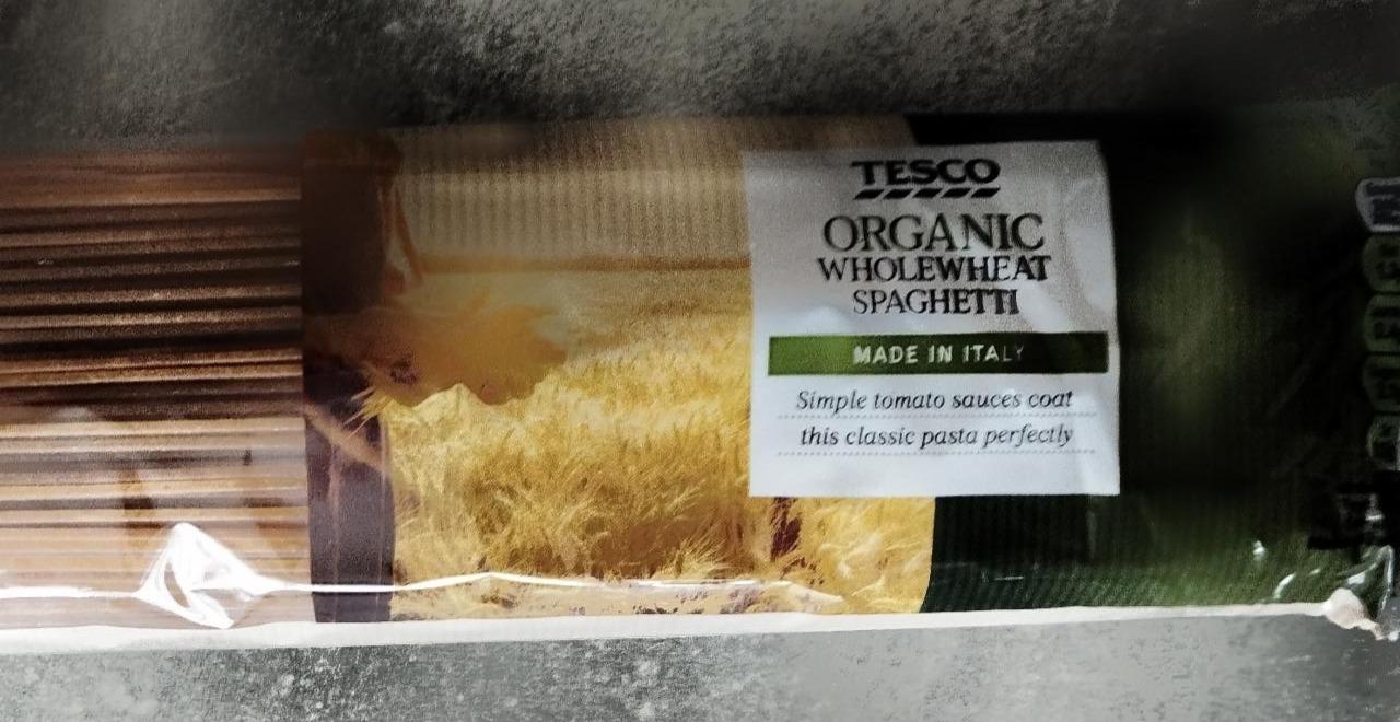 Fotografie - Organic wholewheat spaghetti Tesco