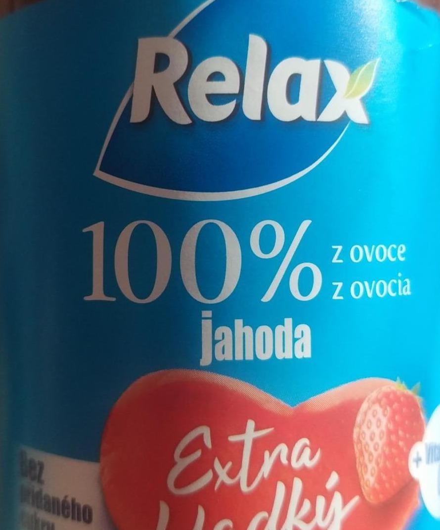 Fotografie - 100% z ovoce jahoda Extra hladký + Vitamín C Relax