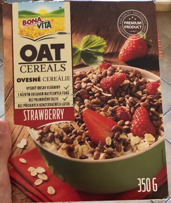 Fotografie - Oat cereals Strawberry Bonavita