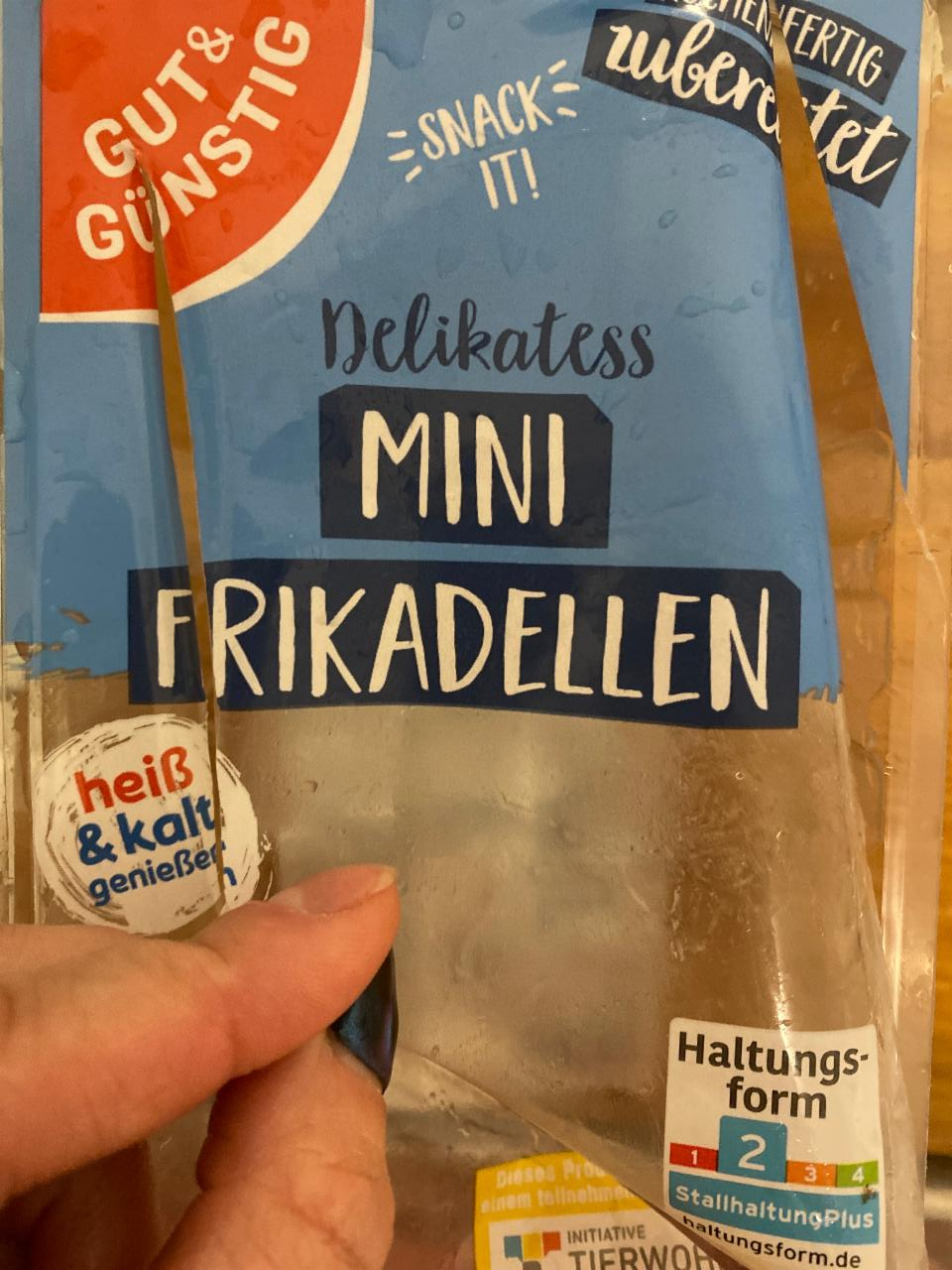 Fotografie - delikatess mini frikadellen Edeka Gut&Günstig