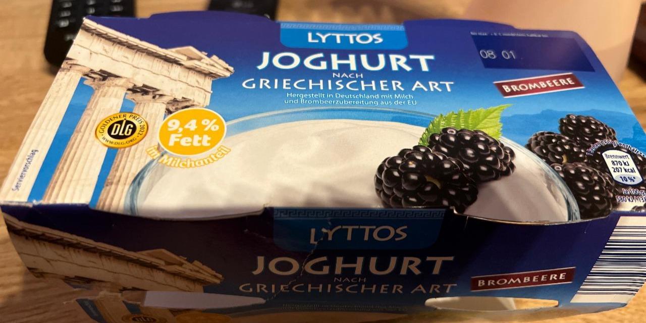 Fotografie - Joghurt nach griechischer Art Brombeere Lyttos