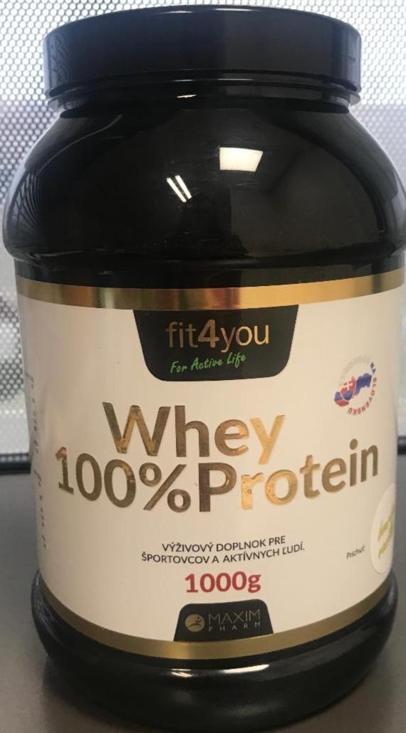 Fotografie - Whey 100% Protein vanilka Fit4you