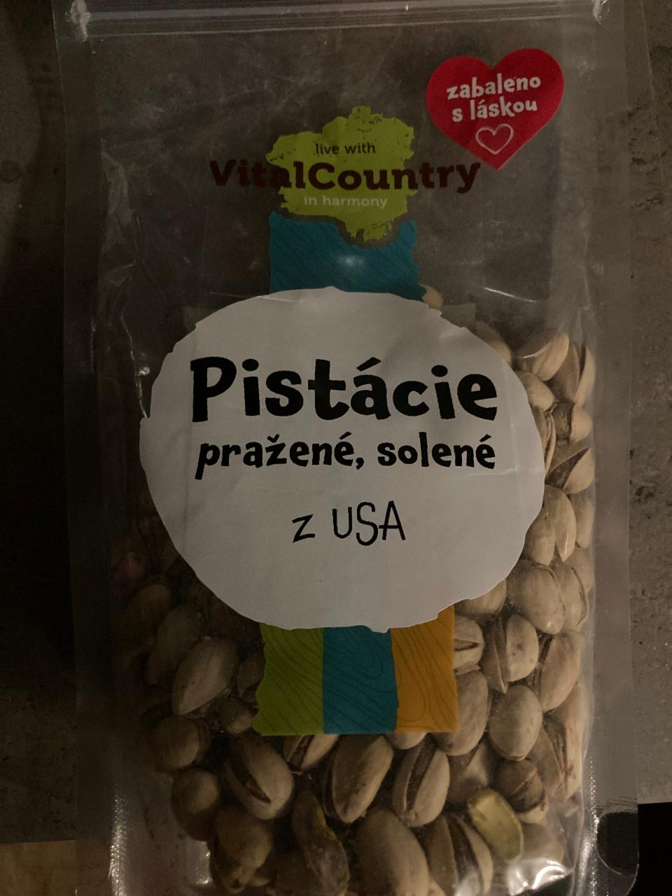 Fotografie - Pistácie pražené, solené z USA VitalCountry