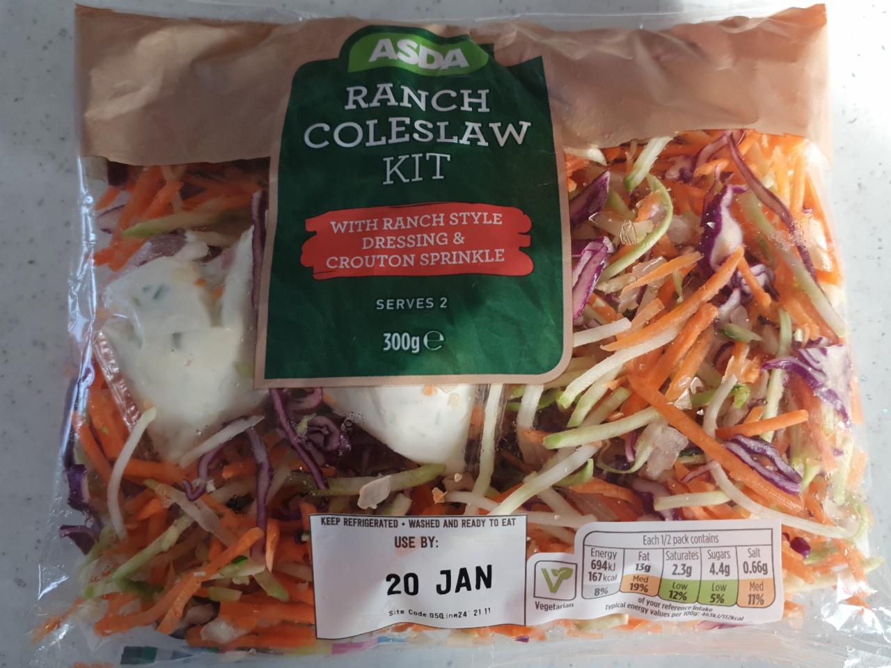 Fotografie - Ranch Coleslaw kit Asda