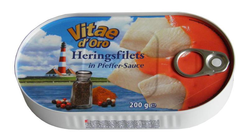 Fotografie - Heringsfilets in Pfeffer-Sauce