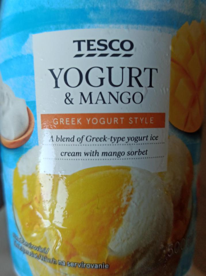 Fotografie - Zmrzlina Yogurt & Mango Tesco