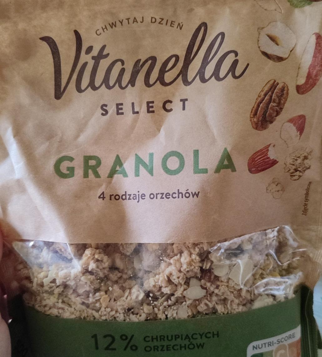 Fotografie - Granola 4 rodzaje orzechów Vitanella Select