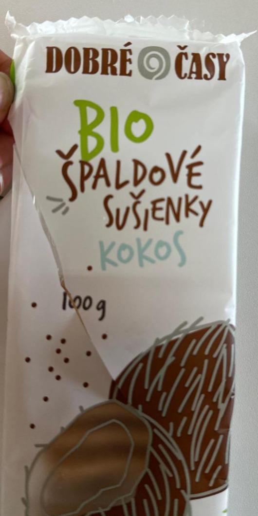 Fotografie - Bio Špaldové sušienky kokos Dobré časy