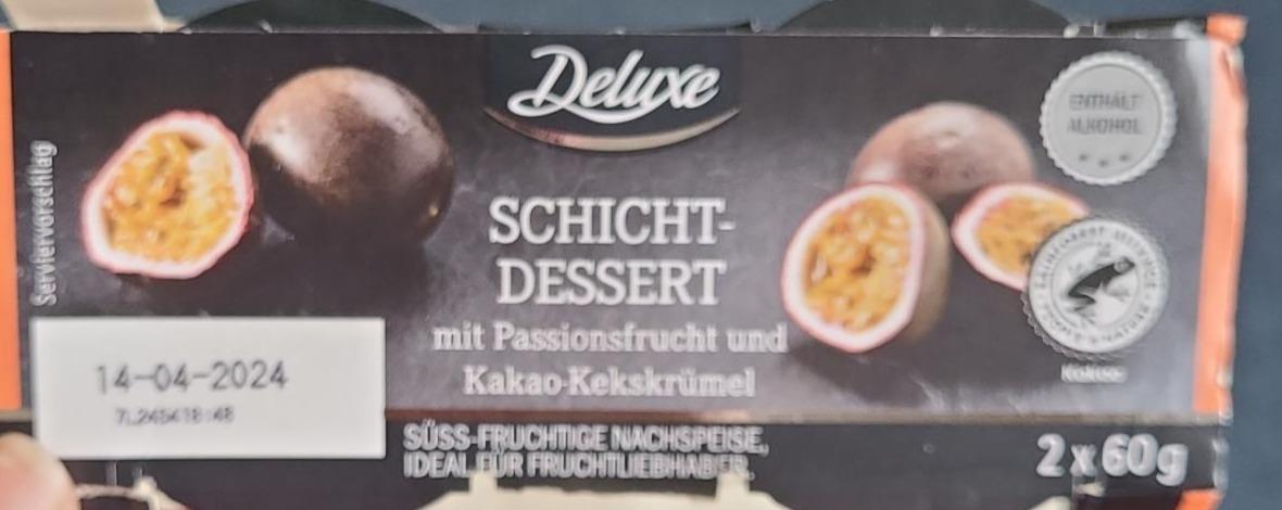 Fotografie - Schicht-Dessert mit Passionsfrucht und Kako-Kekskrümel Deluxe