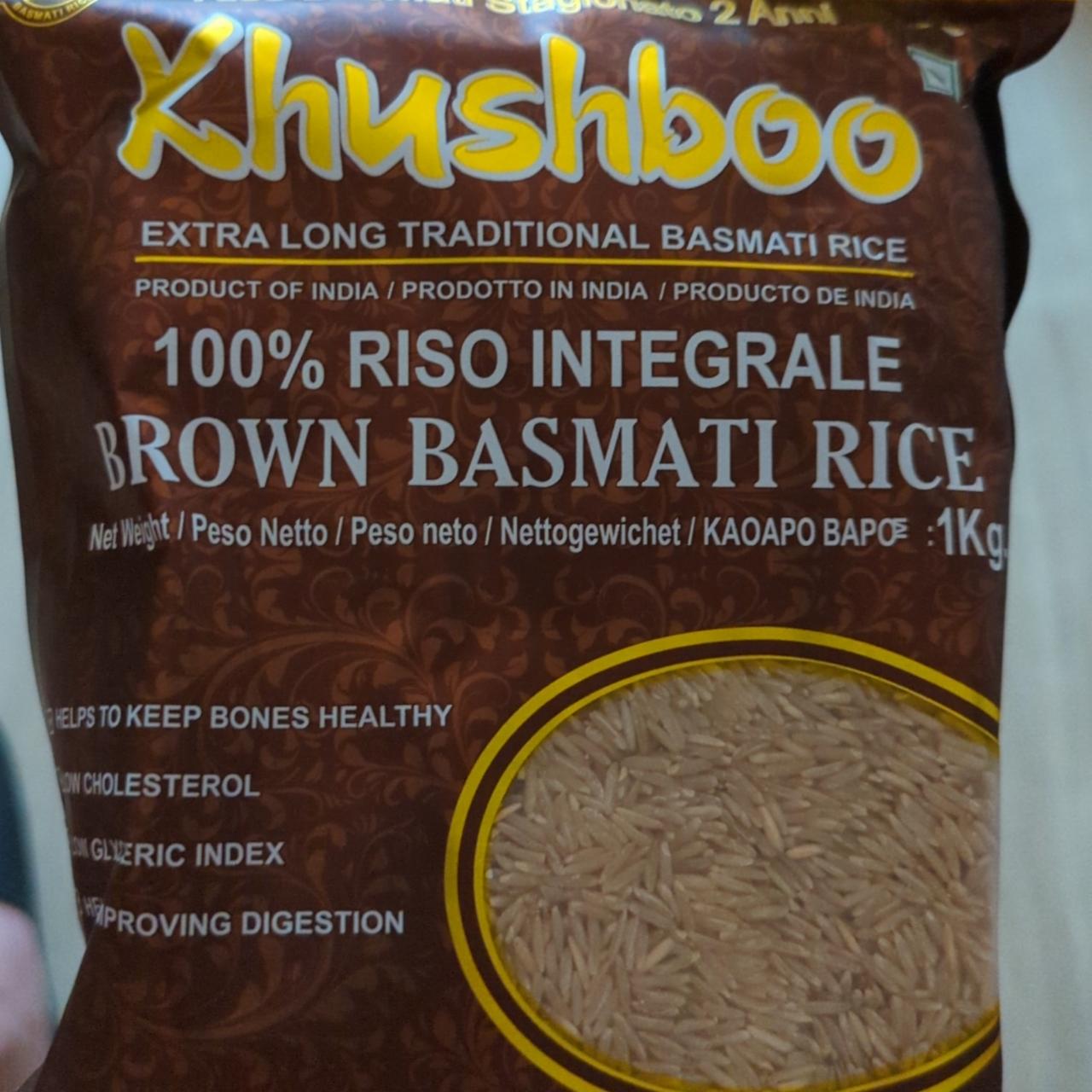 Fotografie - Brown basmati rice extra long Khushboo