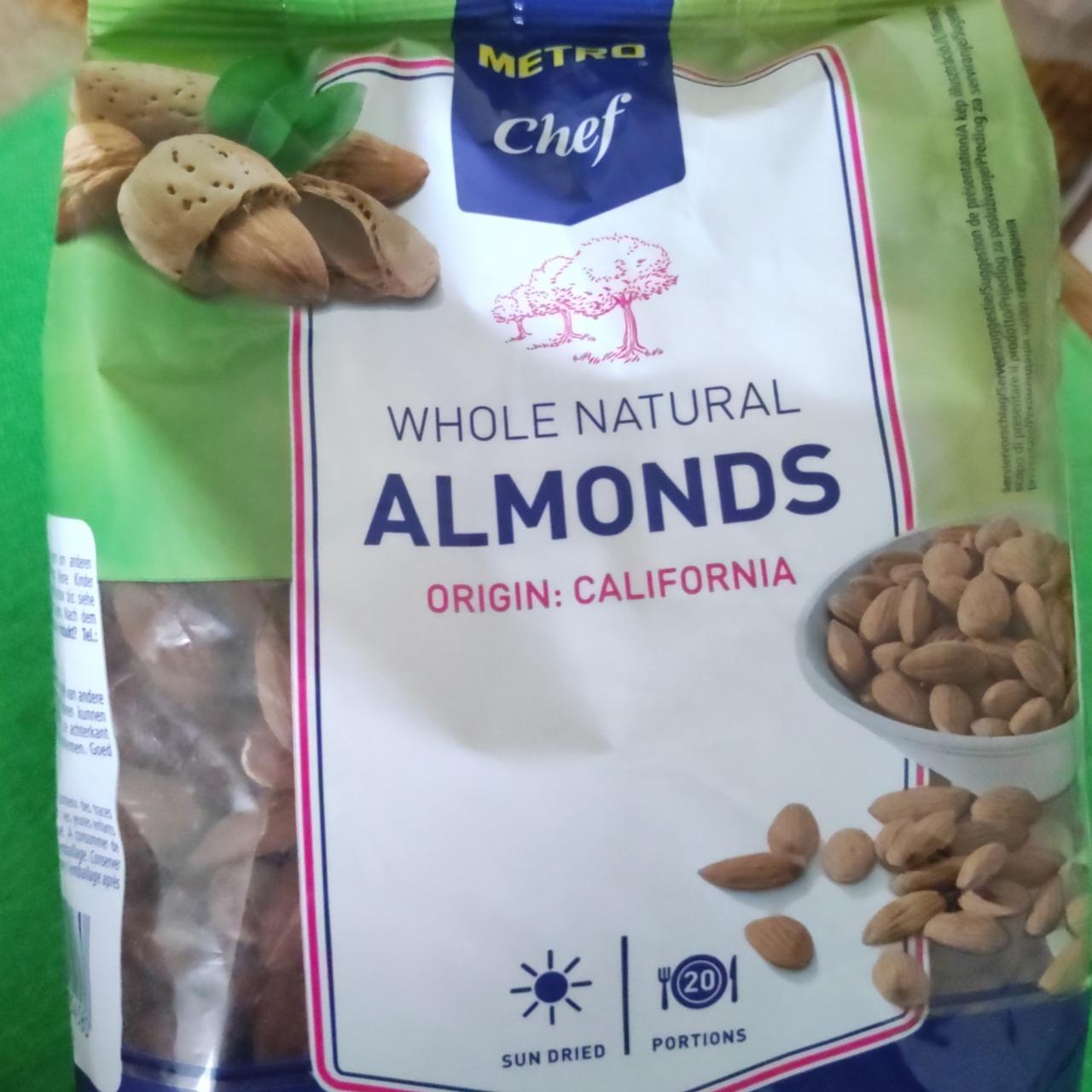 Fotografie - Whole natural almonds Metro Chef