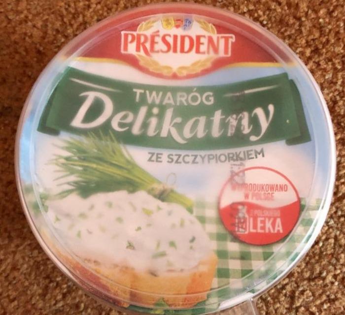 Fotografie - Twaróg delikatny ze szczypiorkiem Président