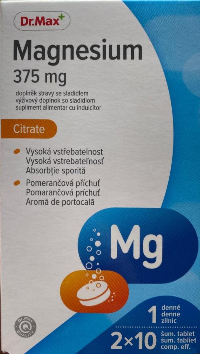 Fotografie - Magnesium 375mg Citrate Dr.Max