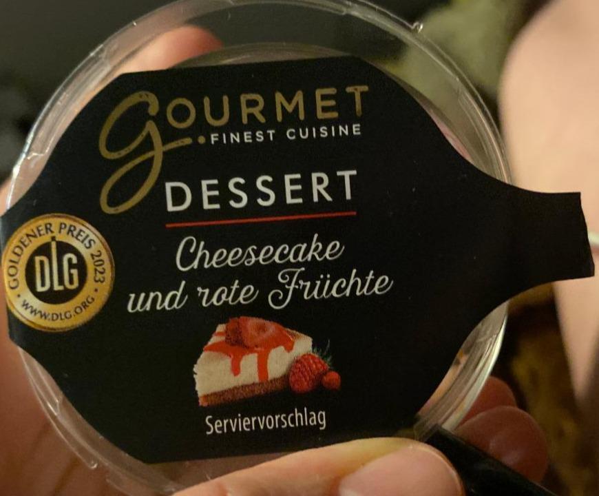 Fotografie - Dessert Cheesecake und rote Früchte Gourmet