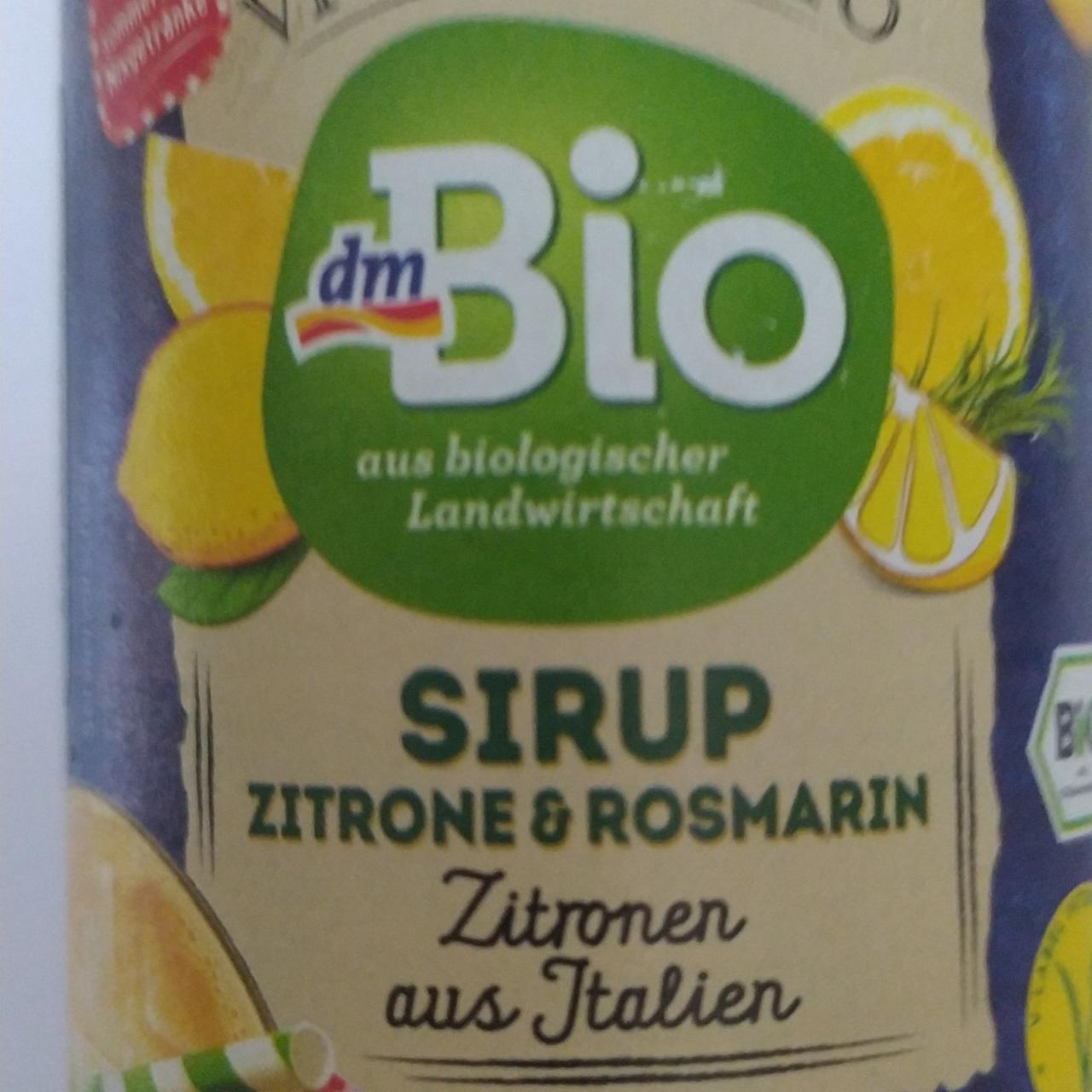 Fotografie - Sirup citron rozmarýn dmBio