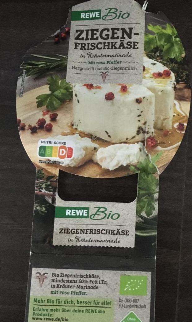 Fotografie - Ziegenfrischkäse in Kräutermarinade Rewe Bio