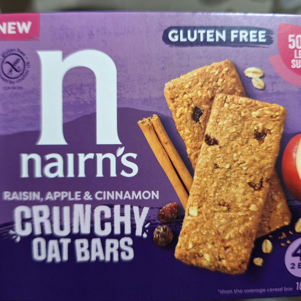 Fotografie - Crunchy Oat Bars - Raisins, Apple & Cinnamon Nairn's