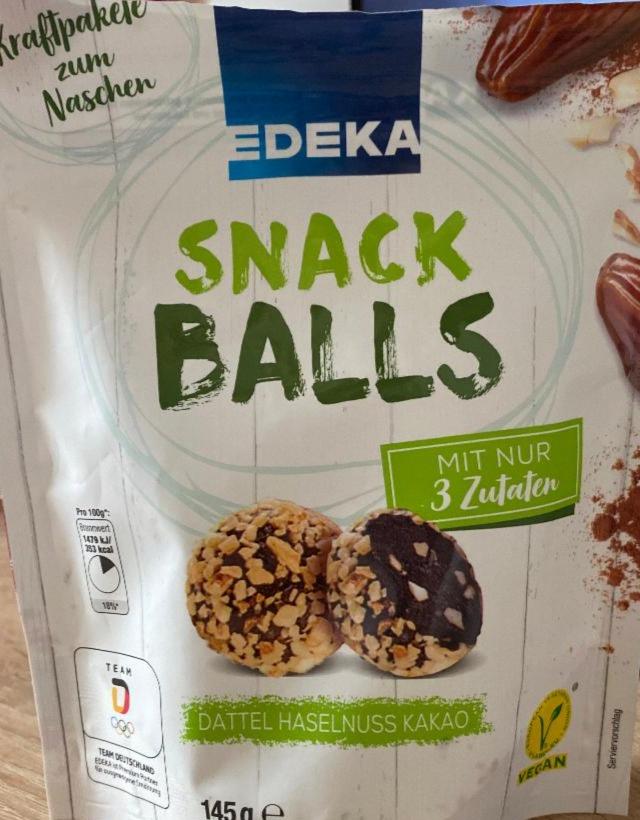 Fotografie - Snack balls dattel haselnuss kakao Edeka