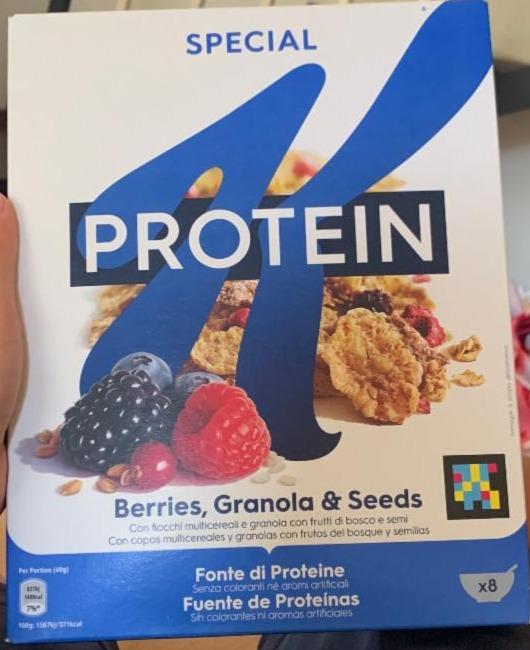 Fotografie - Special K Protein Berries, Granola & Seeds Kellogg's