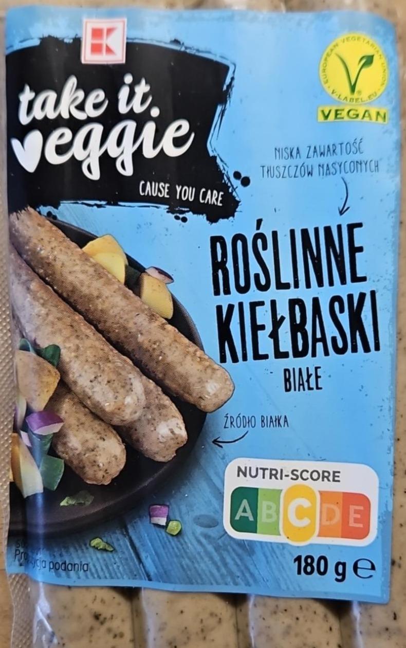 Fotografie - Roślinne Kiełbaski białe K-take it veggie