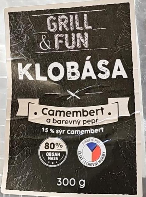 Fotografie - Klobása camembert a barevný pepř Grill & Fun