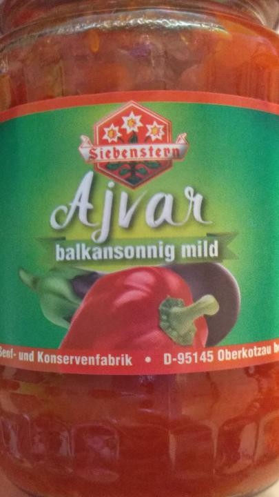 Fotografie - Ajvar balkansonnig mild Siebenstern