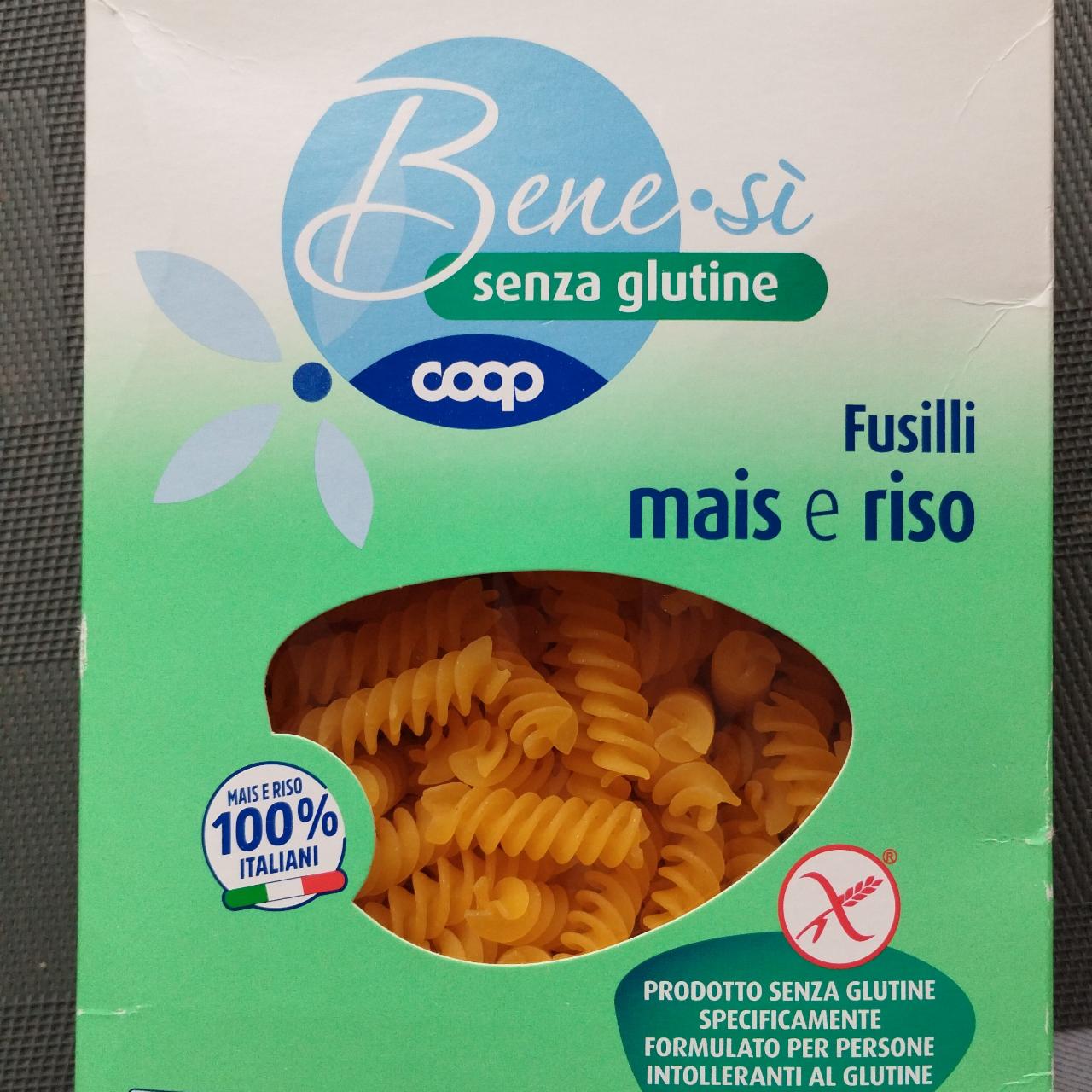 Fotografie - Bene.si senza glutine fusilli mais e riso Coop