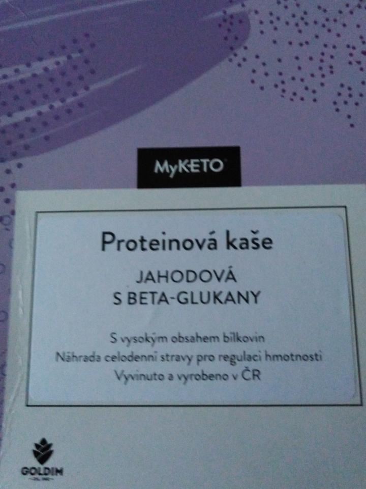 Fotografie - Proteinová kaše jahodová s beta glukany MyKeto