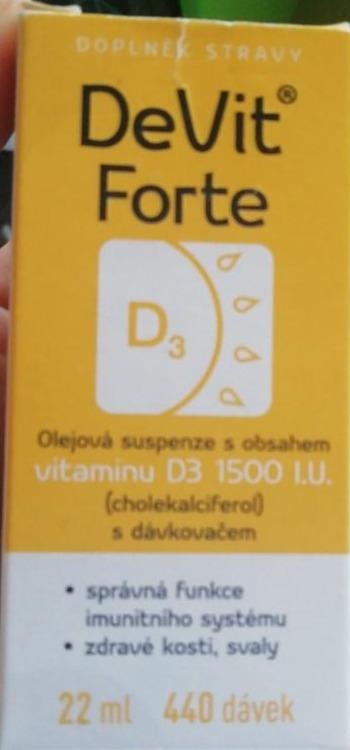 Fotografie - DeVit Forte Vitamín D3