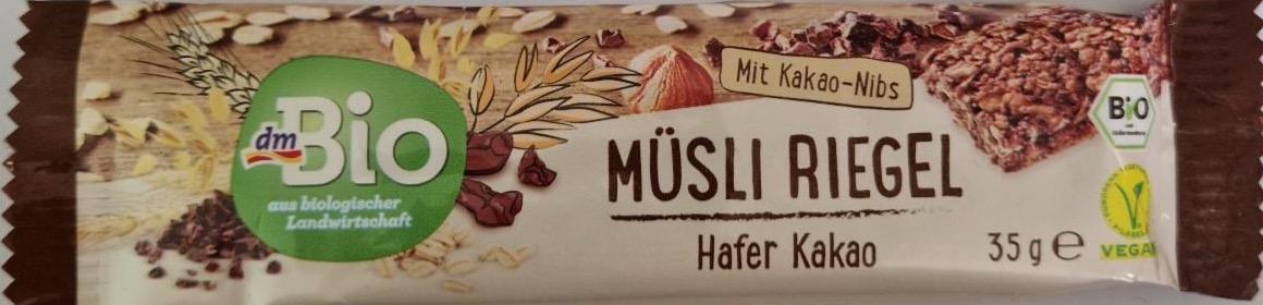 Fotografie - Müsli Riegel Hafer Kakao dmBio